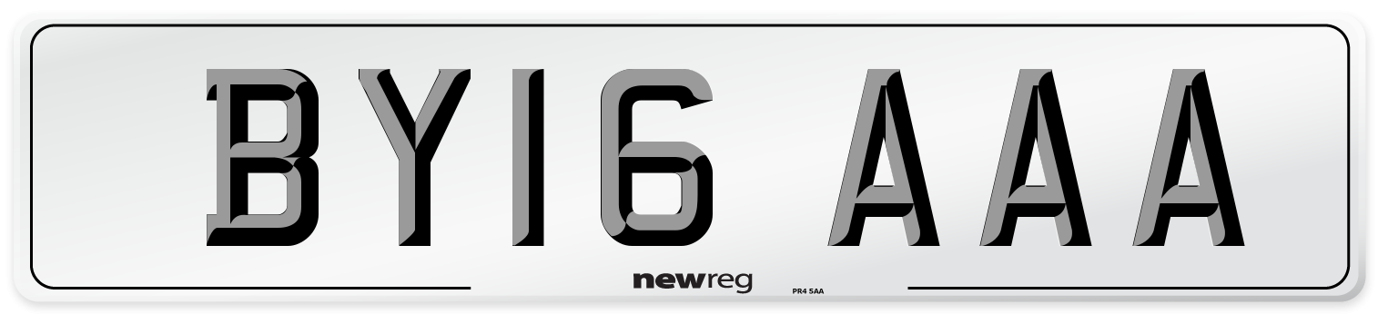 BY16 AAA Number Plate from New Reg